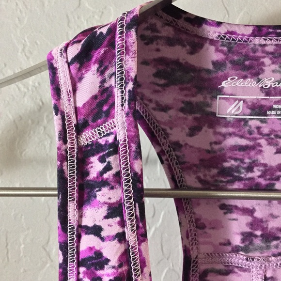 Eddie Bauer Purple Camouflage Racerback Tank Top - Picture 3 of 6